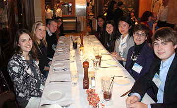 Networking lunch connects QSB alumni and Commerce students